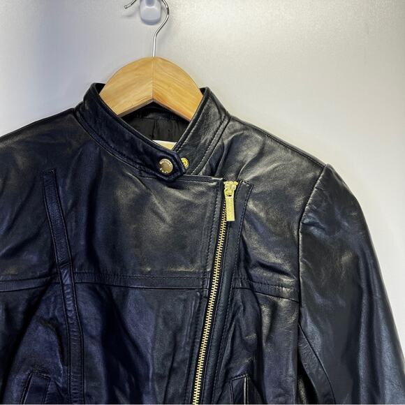 MICHAEL Michael Kors Lamb Leather moto jacket black - P (2) - Picture 4 of 11